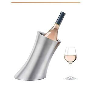 Stainless Steel Tilted Wine chiller, heavy, solid & durable.  Great Design!